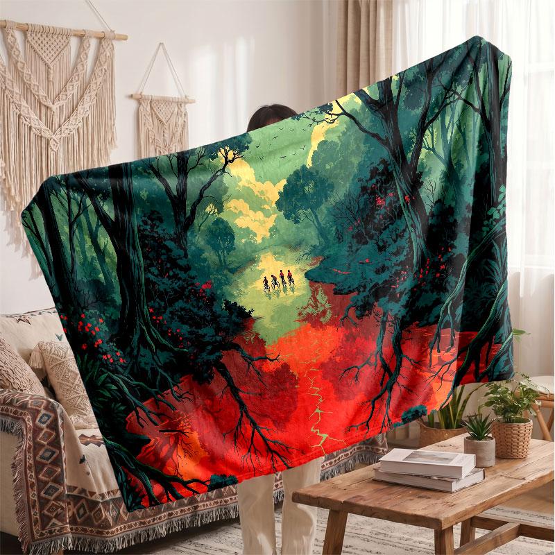 Warm Flannel BlanketStranger Things Soft Cozy Throw Blanket for Bedroom Couch