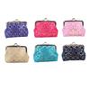 Women Lace Coin Purse, Mesh Small Change Purse, Kiss Lock Closure Pouch for Coins Cash Cards Lipstick