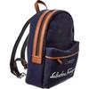 Salvatore Ferragamo Ferragamo Canvas   Leather Backpack Blue