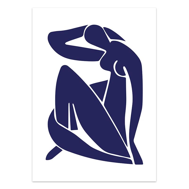 Abstract Canvas Painting Henri Matisse Artwork Wall Art Prints Body Face Stick Figure Poster Modern Pictures for Room Home Decor