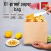Oil-Proof Kraft Paper Food Bag for Pancakes, Roujiamo, Shaobing, and Barbecue Snacks