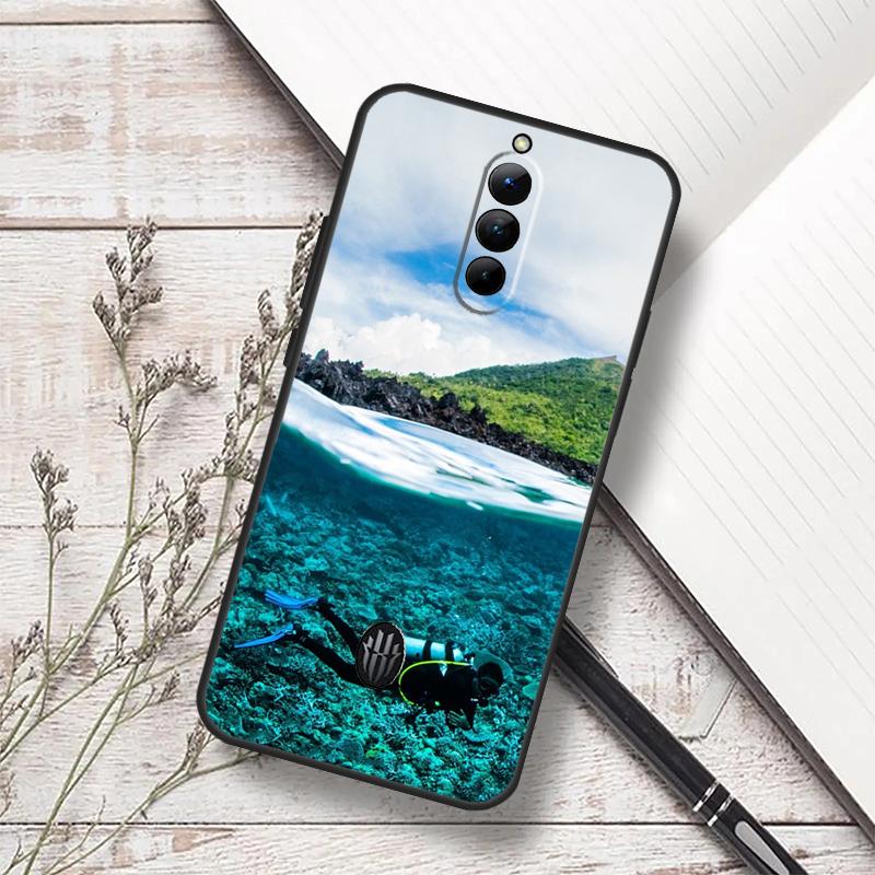 Scuba Diving Diver Case For ZTE Nubia Red Magic 8 9 10 8S 9S 10S 11 Pro Plus 6 7 6S 7S Pro 5G 6R 10 Air Funda