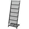 Magazine Racks Magazine Rack 47.5X43x133 Cm Black A4