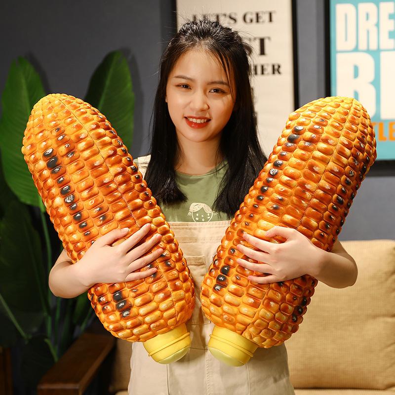 Simulated Corn On the Cob Throw Pillow Plush Toy Doll Rag Doll