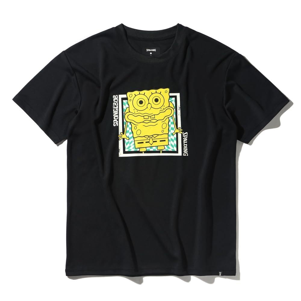 

Spalding SpongeBob SquarePants Checkered Flag T-Shirt, Black, Small, SMT25046S