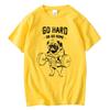 100% Baumwolle Lässiges Mopsleben Herren T-Shirts Mode Nach Hause Gehen Oder Vollgas Geben Herren T-Shirt Oberteile Herren Lockerer Herren T-Shirt Lässiges Sommer
