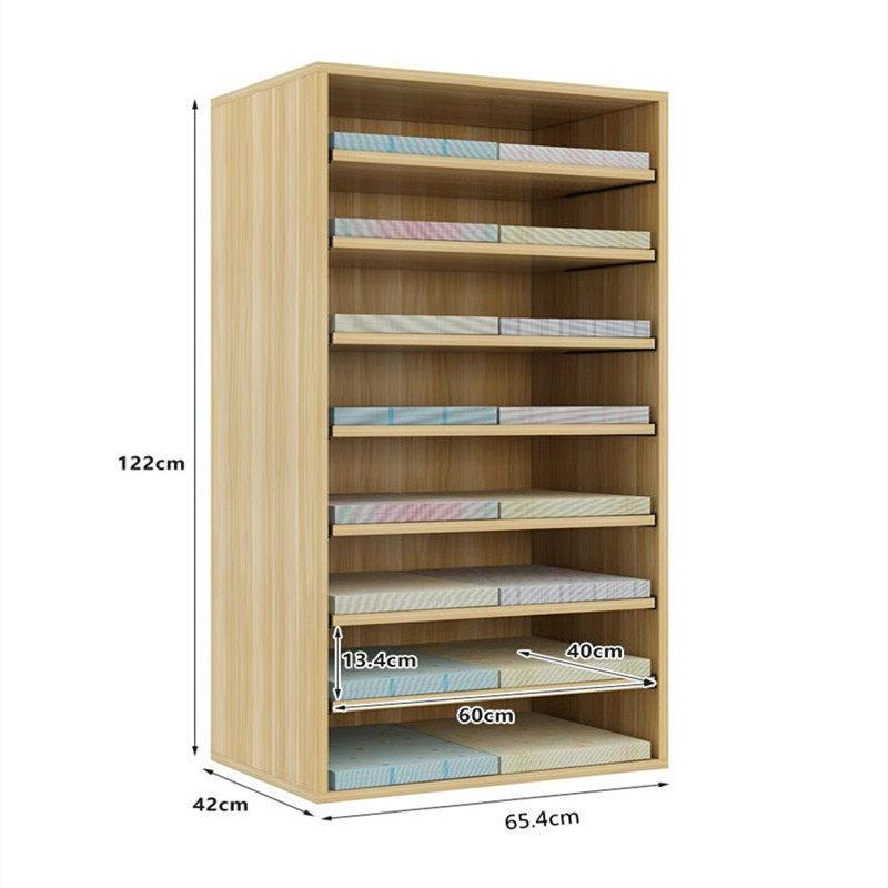 

Art Paper Storage Rack for Kindergarten – Pull-Out Cabinet for Drawing, Card Stock, Flower Wrapping & 4k Paper. Standard