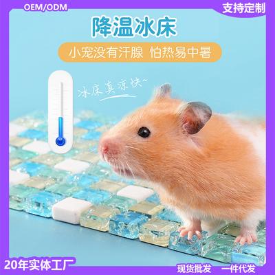 Küçük Evcil Hayvanlar İçin Yazlık Soğutma Matı: Hamster, Altın Ayı, Chinchilla, Tavşan - Alüminyum Kristal Buz Pedi