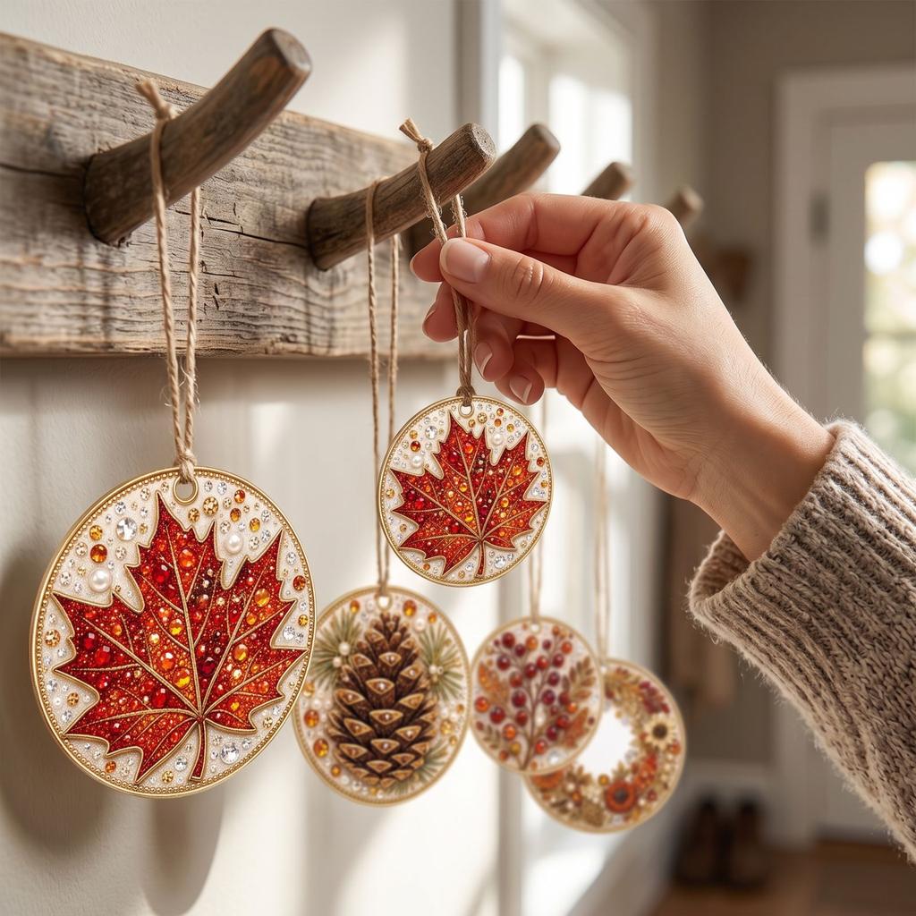 Fall Hanging Decorations Set - Themed Ornaments for Home, Wall, Door and Window