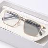 High Definition Photochromic Myopia Glasses Square Full-Frame Business Ultra-Lightweight Eyewear Minus Diopter 0 To -4.0