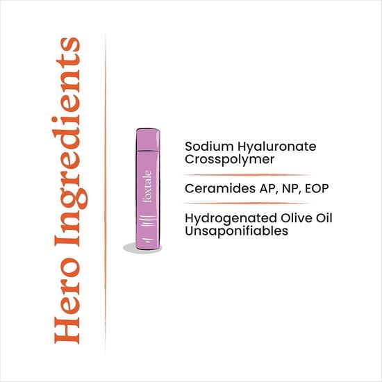 Foxtale Hydraglow Trio Skin Care Kit | Cleanser Face Wash 100ml + Ceramide Moisturizer 50ml + Vitamin C Face Serum 30ml