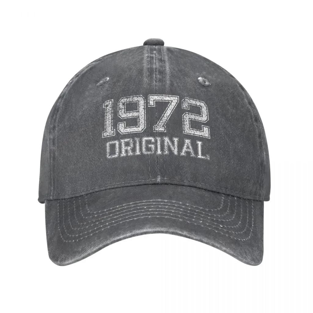Made In 1972 Original Vintage Unisex Style Baseball Cap Dad Father 50 Years Old Distressed Cotton Caps Hat Vintage Snapback Hat