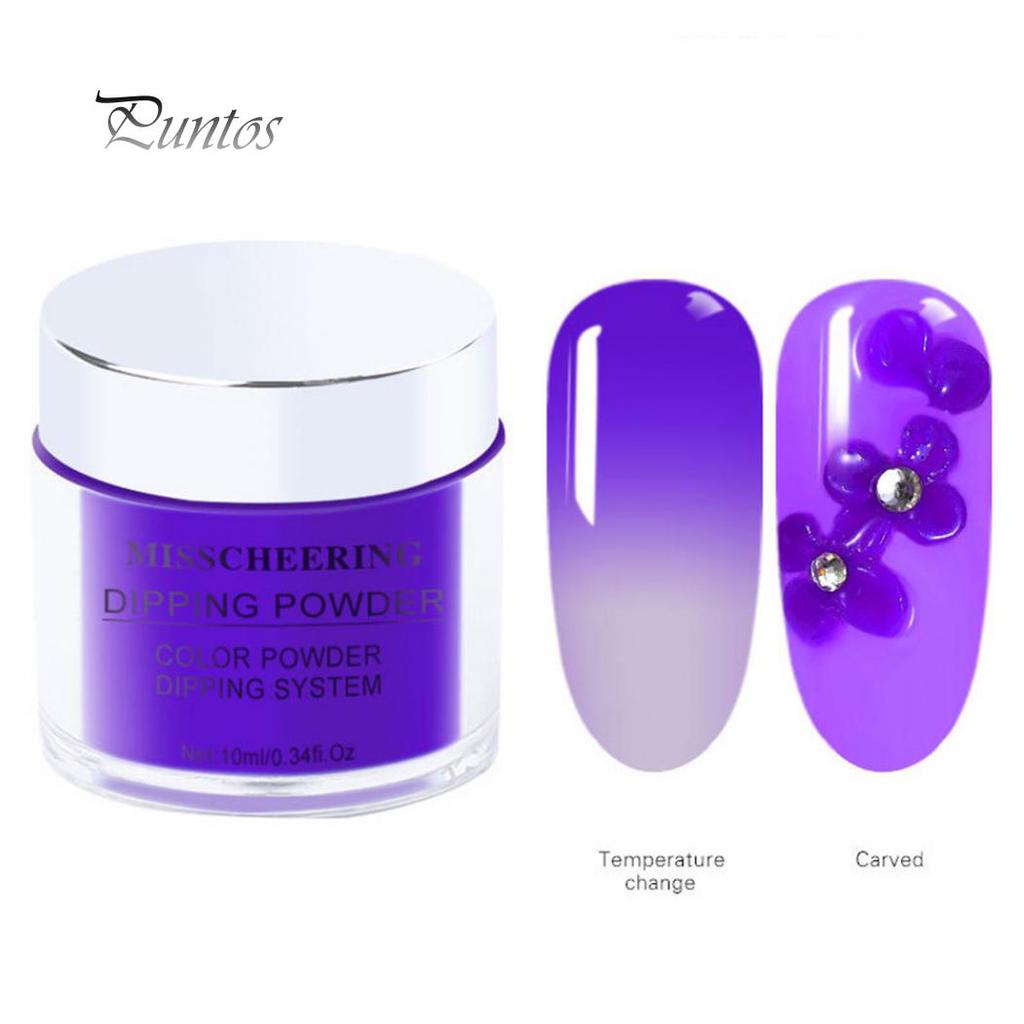 Health Caring 10ml Nail Dipping Powder Soak Off Temperature Color