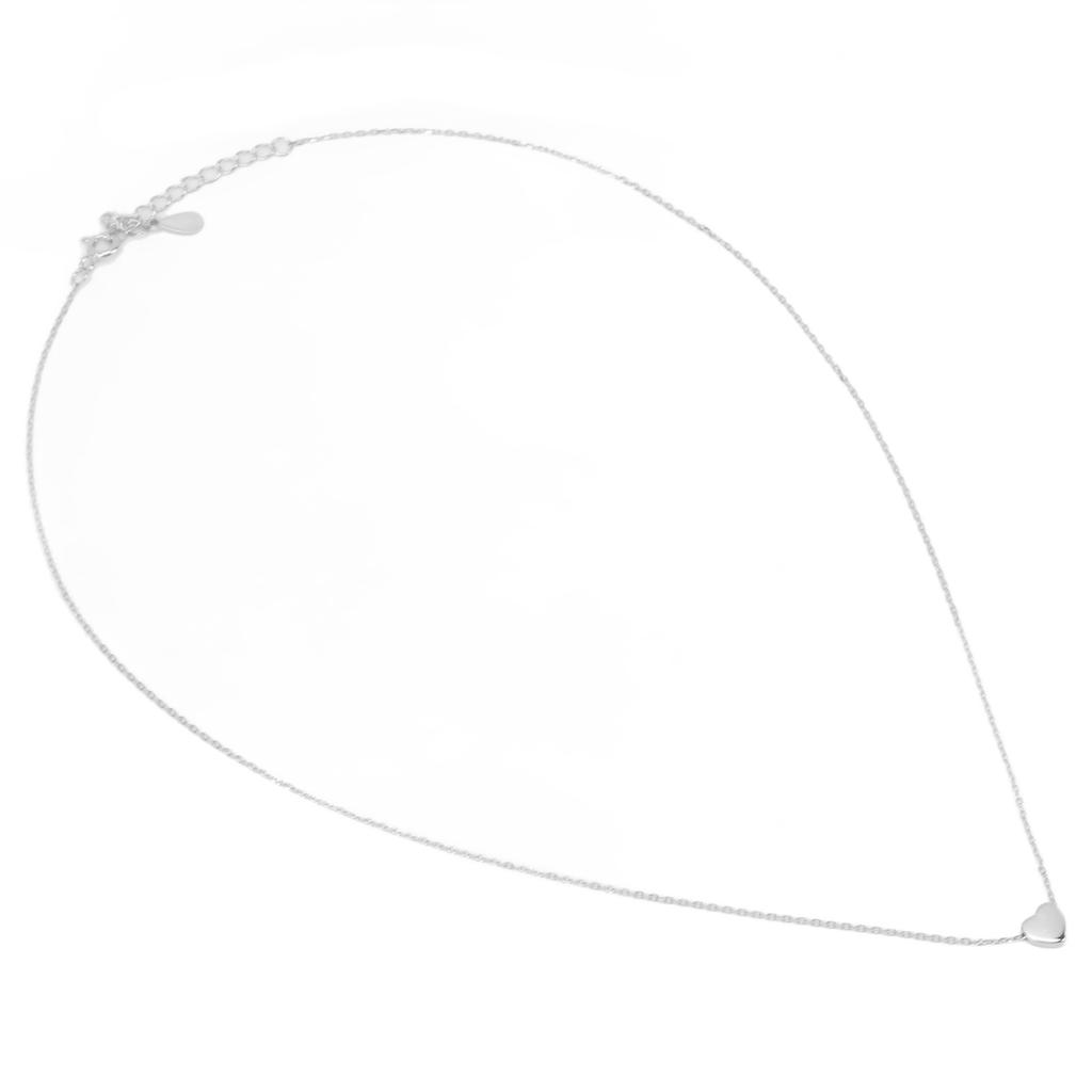 Heart Pendant Necklace 925 Sterling Silver Necklace Stylish Romantic Women Girl Necklace for Daily Party