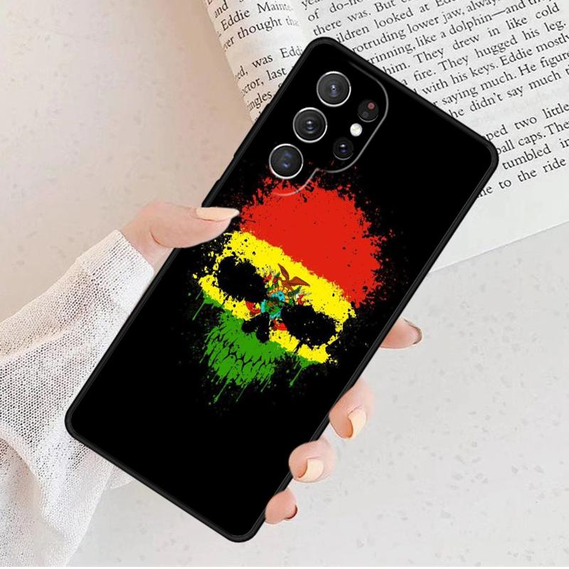 Bolivia Flag Art Phone Case For Samsung Galaxy S25 S23 S30 S8 S21 S20 FE S24 S22 Note 10 20 Plus lite Ultra