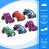 6PCS/SET Hand-crafted Graffiti Car Painting Surface Wooden Toys  Classroom Activities