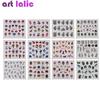 24pcs Baroque Nail Art Water Transfer Sticker Lace Flower Necklace Pattern Decorations Slider Manicure Watermark Decals