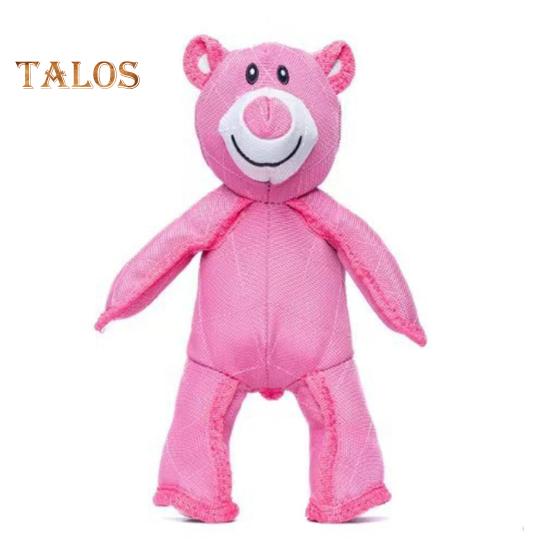 2 Pcs Unbreakable Bear Dog Toy for Aggressive Chewers Indestructible Stuffed Bear Pet Toy Interactive Squeaky Toy for Large Dogs