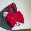 Nylon Puffer Shoulder Bag Women Bowknot Tote Bag Adjustable Strap Female Handbags Purse Causal Crossbody Messenger Bag