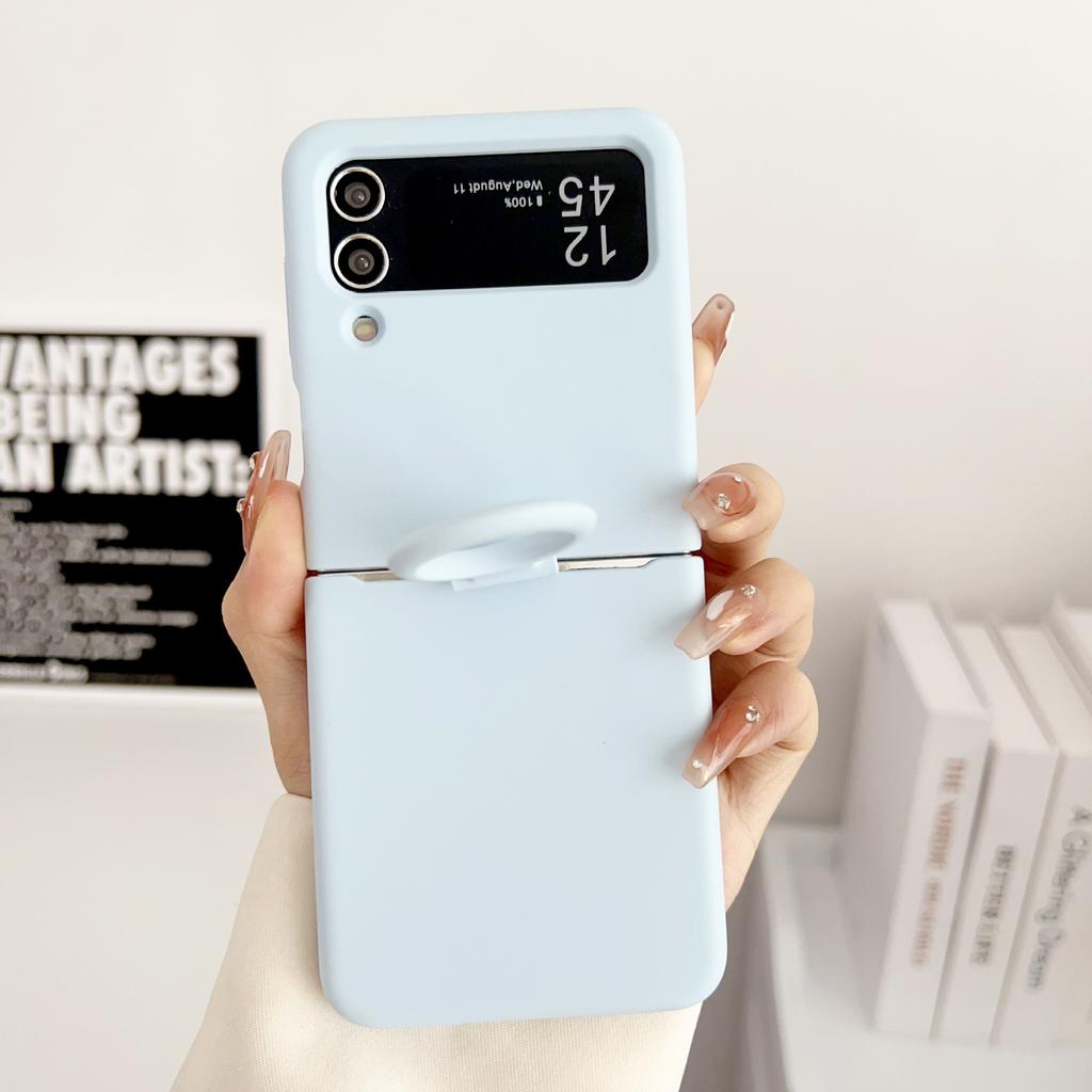 Applicable to Samsung zflip7 mobile phone case liquid silicone all-inclusive anti-drop zflip5 folding screen ring buckle protective case