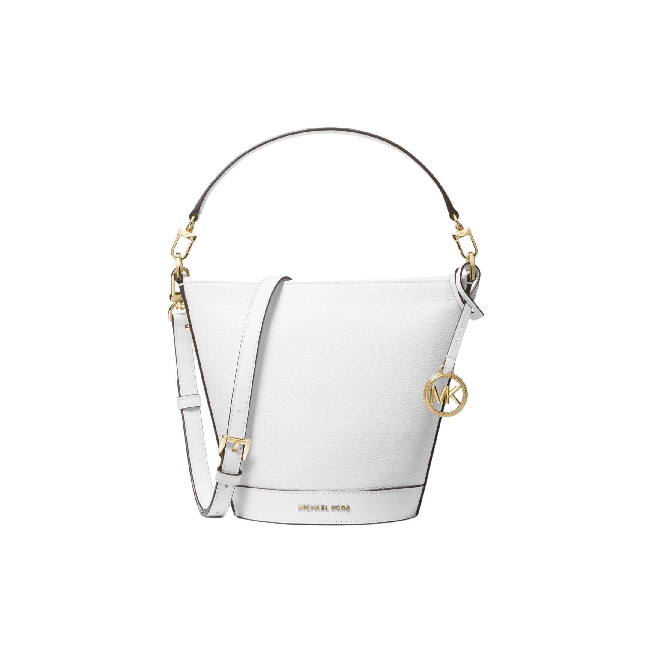 

Michael Kors MK Townsend Metal Decoration Zipper Bucket Bag Women Bags White 32R4G10C5L-OPTICWHITE Basic Set (Bag+Dust Bag)