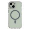 For iPhone 15 Plus Magnetic Case TPU Acrylic Clear Phone Back Cover with Lens Protector Kickstand