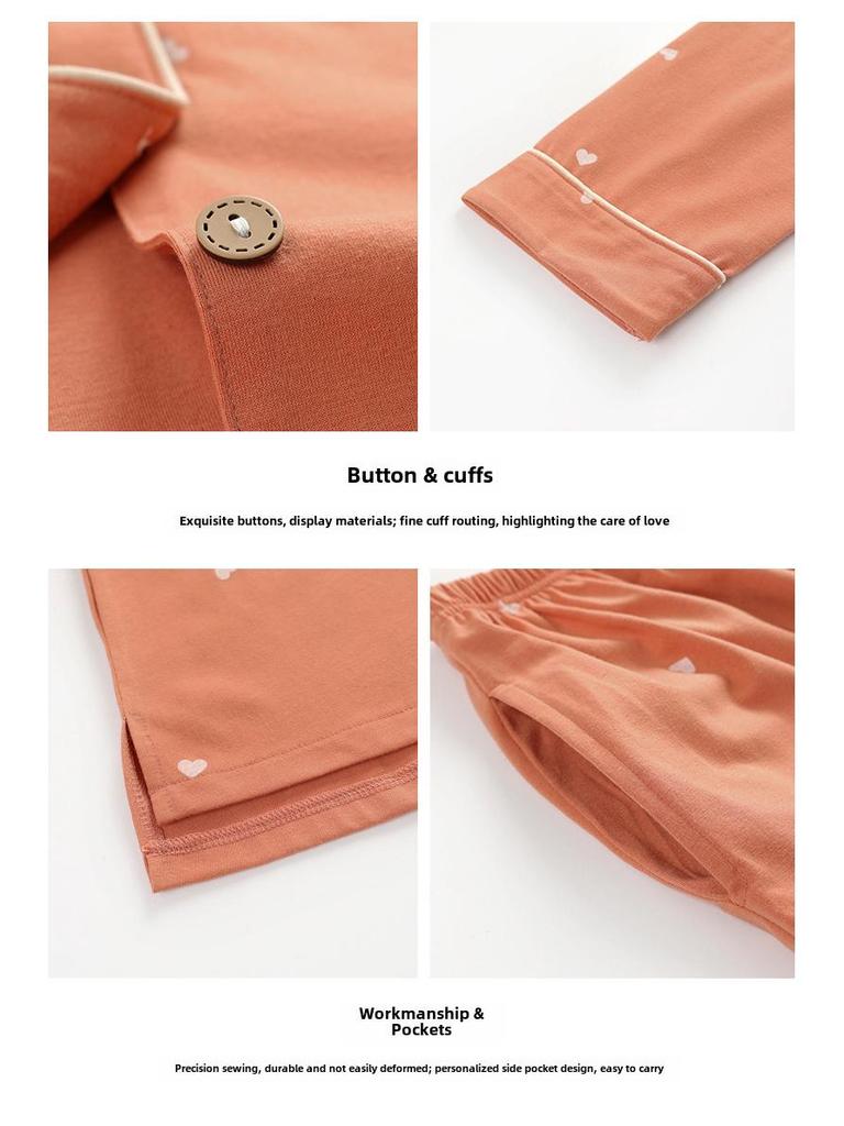 2025 Spring/Summer Women's Thin Casual Long Sleeve Pajama Set with Simple Lapel and Open Button Design
