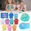9-Delige Fluffy Slijm Kit Superzachte Suikerspin Modder Wol Kneedgum Stressverlichting Sensorisch Speelgoed voor DIY Klei & Squishy Textuur Spelen