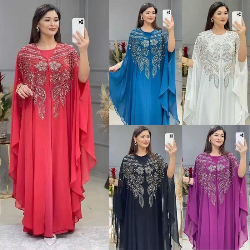 Set Plus Size African Party Dresses Women Boubou Ankara Dashiki Outfit Dubai Kaftan Abaya Robe Marocaine