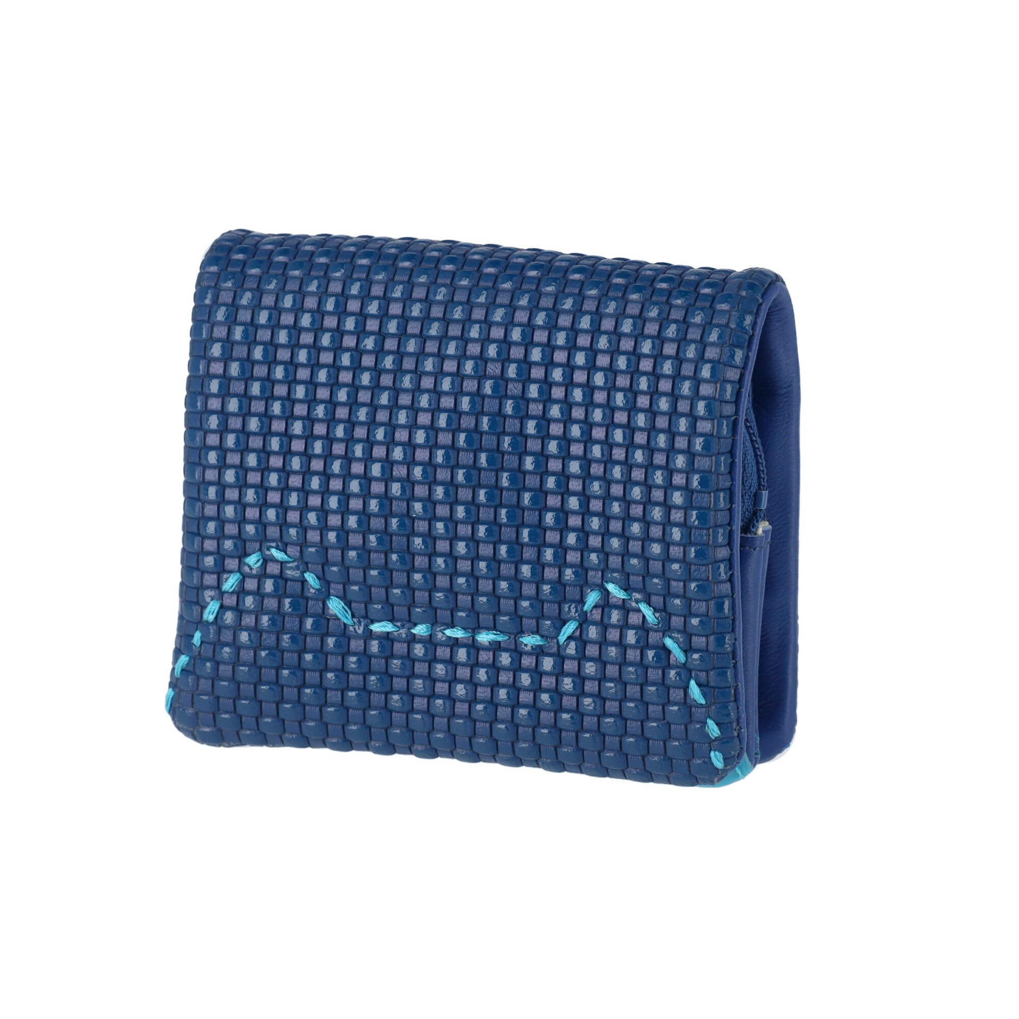 Мини-портмоне Tsumori Chisato с тиснением-сеткой, складное вдвое