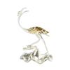 Creative Mini Aromatherapy Furnace, Home Indoor Zen Tea Ceremony Decorations, Metal Silver Crane Shape Small Incense Burner, 1Pc