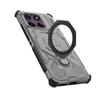 For Motorola Edge 60 Pro 5G Magnetic Case Rotating Metal Kickstand Shockproof PC + TPU Phone Back Cover
