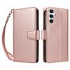 For Samsung Galaxy A36 5G Case RFID Blocking Leather Wallet Flip Phone Cover with Wrist Strap