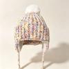Windproof Knitted Cycling Hat Thickened Cold Proof Hat Warm Winter Knit Cap  for Women Girls