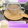 Stylish Double-Layer Glass Milk & Tea Cup - High Borosilicate