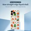 For iPhone 17 Pro Case Lovely Christmas Pattern Printing Straight Edge TPU Phone Back Cover