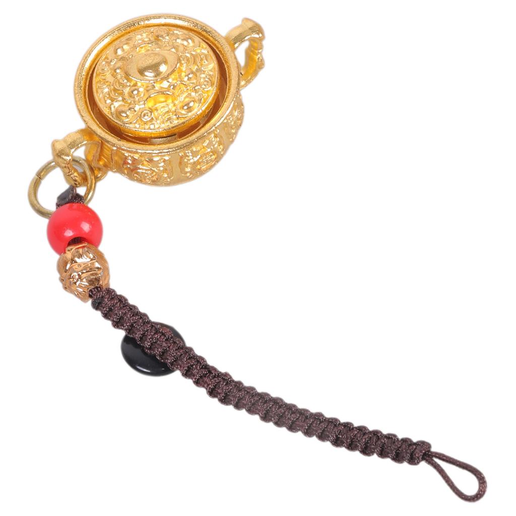 Zodiac Fortune Keychain Lucky Charm Treasure Basin Designs Keyrings for Prosperity and Wealth In Premium Alloy