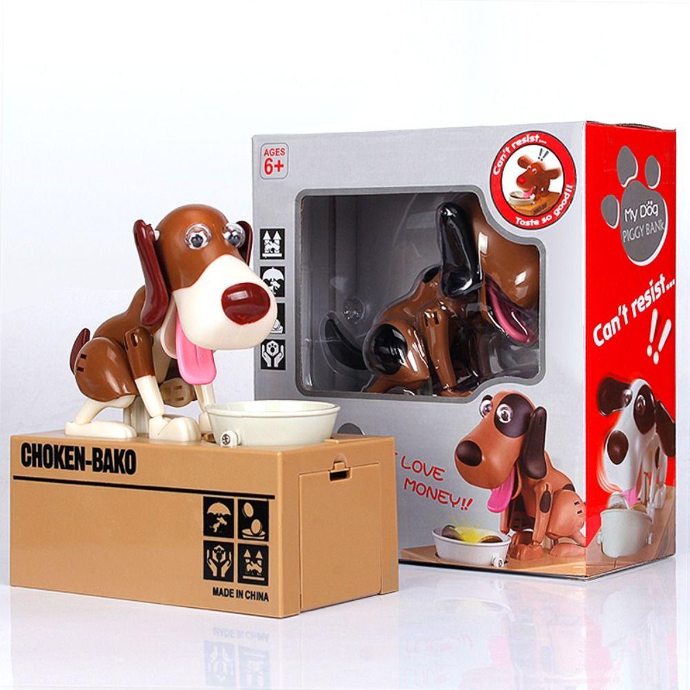 Cartoon Electronic Piggy Bank Plastic Dog Saving Banks Cute Dog Money Box  Kids Toy