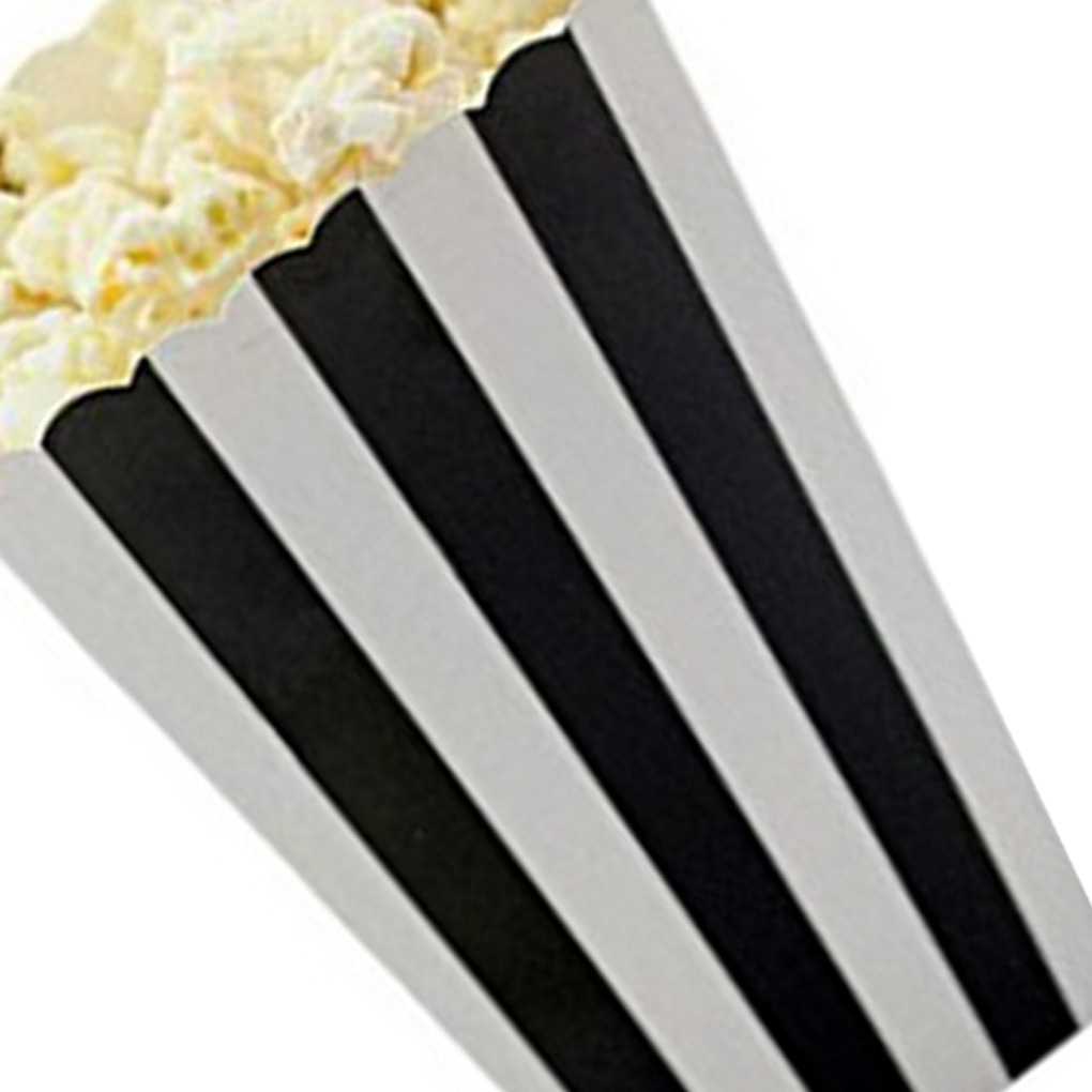 12 x Popcorn Box Eimer Dot Papier Film Party ESSEN/BEUTE Taschen Zubehör