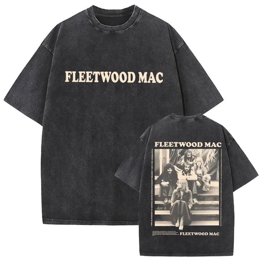 2026 Gewaschenes Vintage Rockband Fleetwood Mac Rumours Grafik-T-Shirt Stevie Nicks T-Shirt Herren Damen Freizeit Baumwolle Übergroße T-Shirts