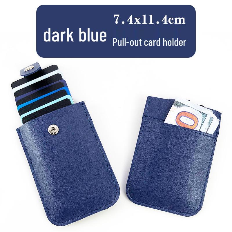 Exquisite Anti-Theft RFID Leather PU Card Holder: Universal, Spacious, & Stylish for Women