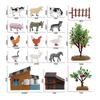 Rabbit Trap Intellectual Toy Farm Sandbox Animal Model Toy Miniature Sandbox Farm Scene Decorative Toy Set