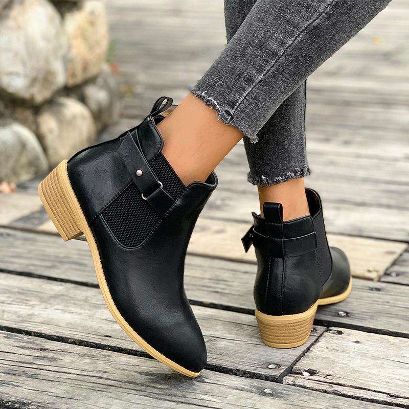 fashion Women Ankle Chelsea Boots Flats Shoes 2024 Winter Designer New Fashion Party Shoes Sexy Walking Dress Trend Chaussures Femme