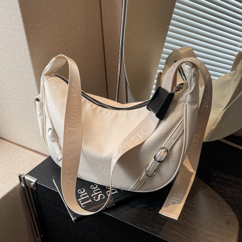 PU Large Capacity Shoulder Bags Sewing Solid Color High Quality 2026 Fashi Bags for Women Versatile Commuting Tote Bags