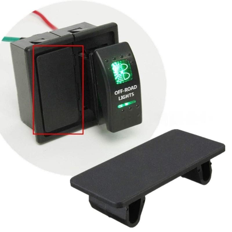 6pcs Car Boat Rocker Switch Panel Blank ARB Plate Rocker Switch Blanking Cover Cap