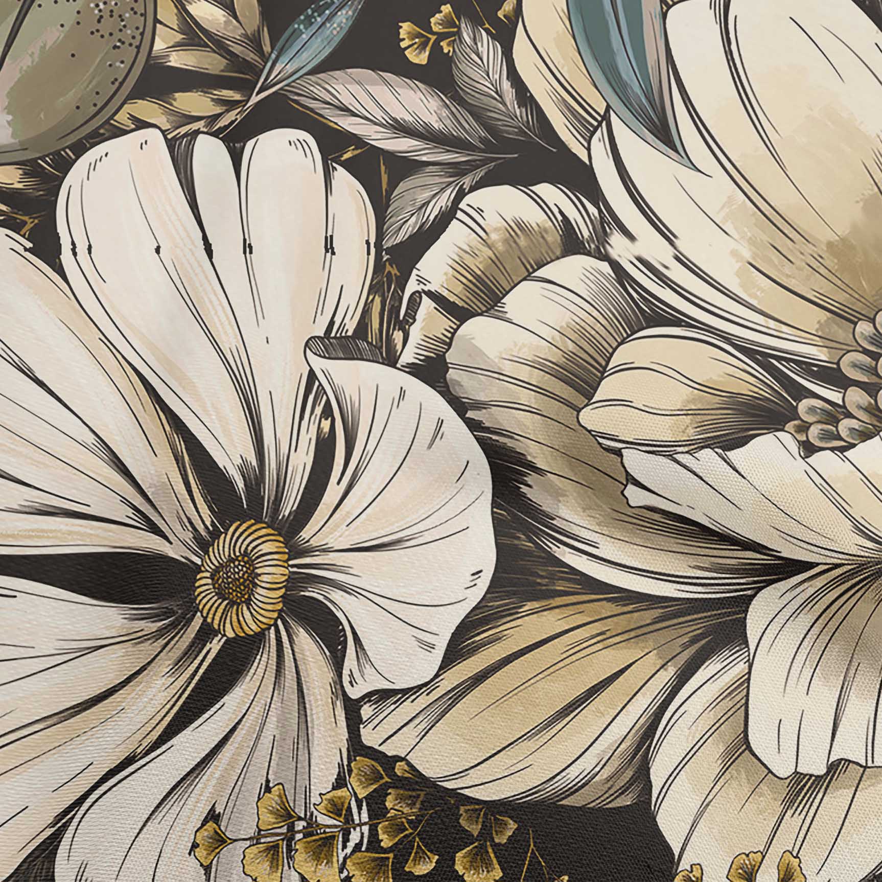 

oneOone Georgette Viscose Gray Fabric Florals Quilting Supplies Print Sewing Fabric By The Yard 42 Inch 42 Inch Wide - Viscose Chiffon жовтий