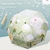Umbrella Folding Hand-Painted Print Female Student Small Portable Sun Protection UV Protection Rain Or Shine Dual-Use Sun Umbrella