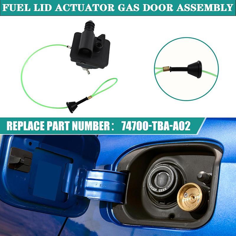 Auto Aktuator Türbaugruppe Tankklappe Tankdeckel Abdeckung Motor Schwarz Passend für Honda Civic 2016-2021 74700-TBA-A01