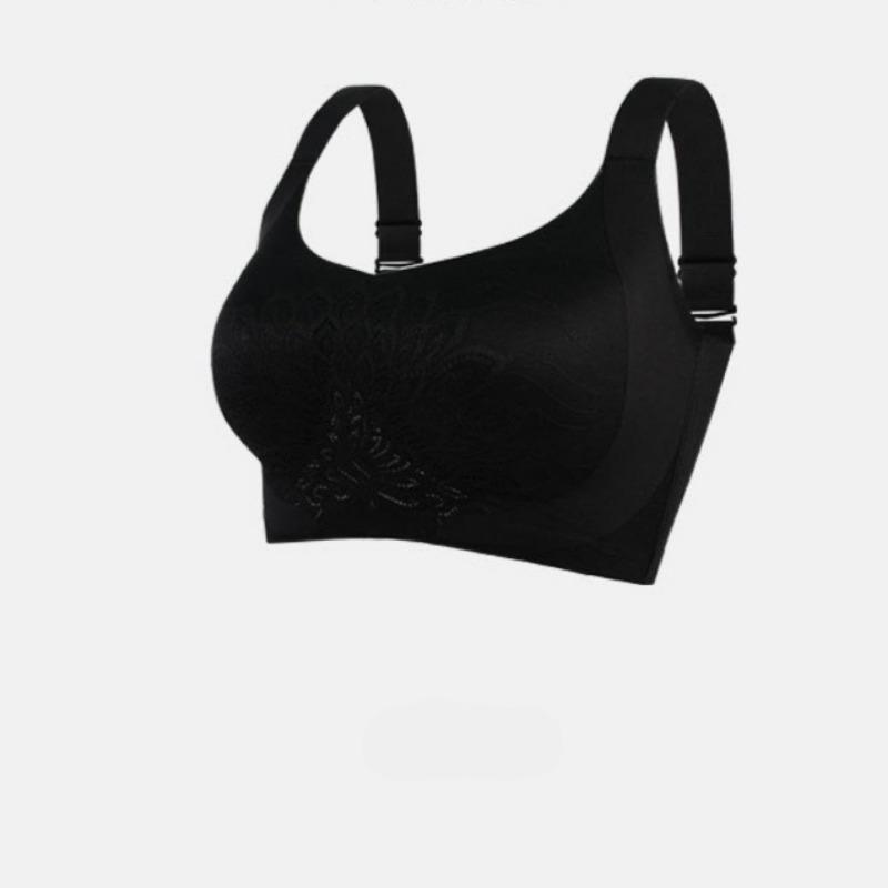 

Бесшовный бюстгальтер-майка большого размера с регулируемыми фиксированными дышащими чашками и без косточек для комфортного нюдового образа. 3XL чёрный