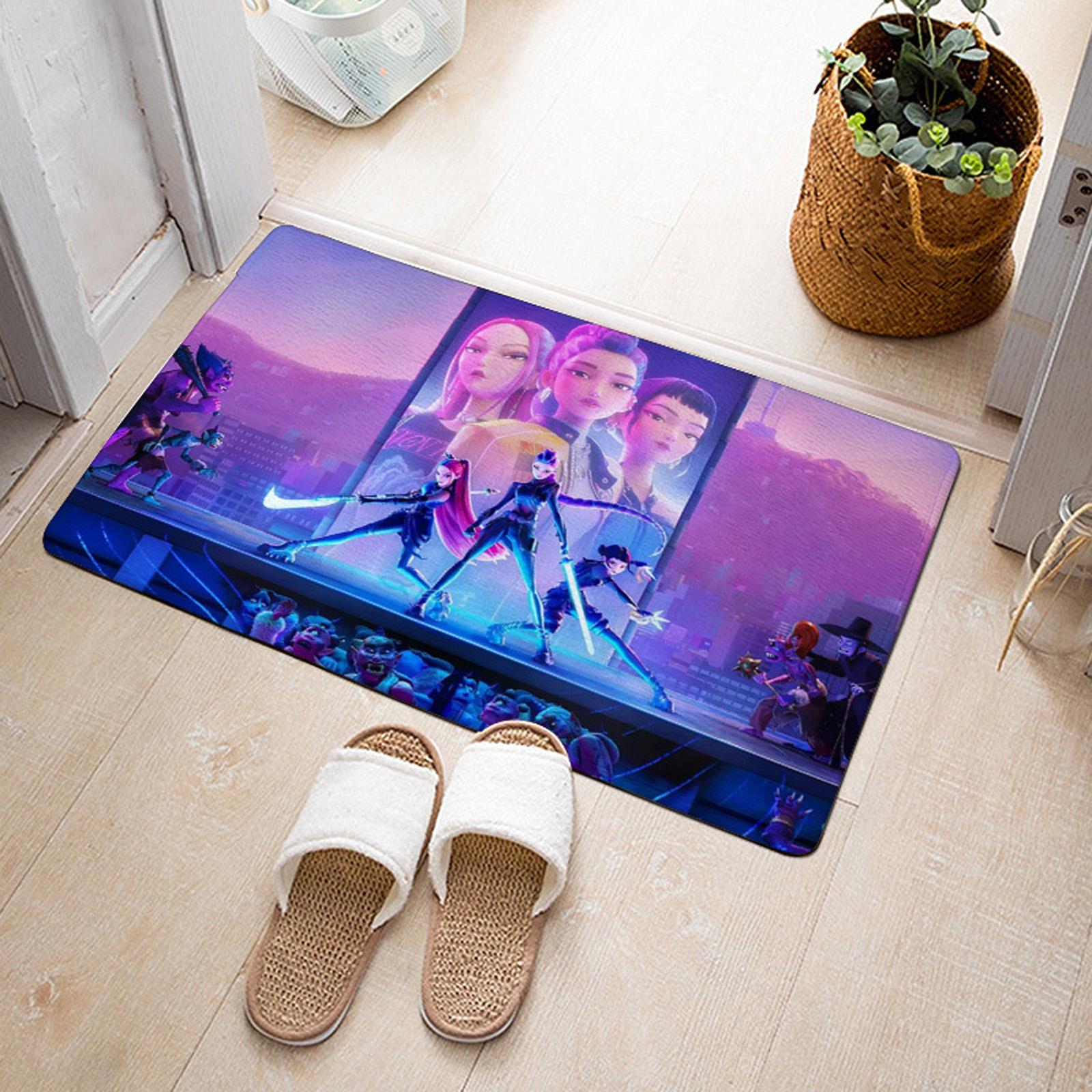 

Печатный ковер 17 ДЮЙМОВ X 24 ДЮЙМА Тафтинговый Нескользящий Ковер для ванной Комнаты Передней Двери Спальни Кухни Гостиной One Size